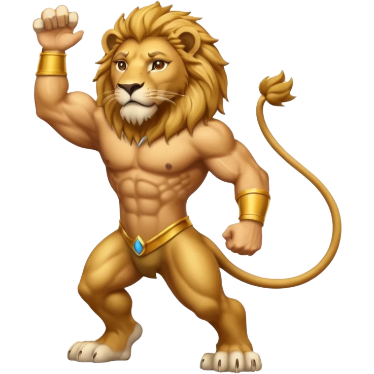 the word exceed with a lion emoji