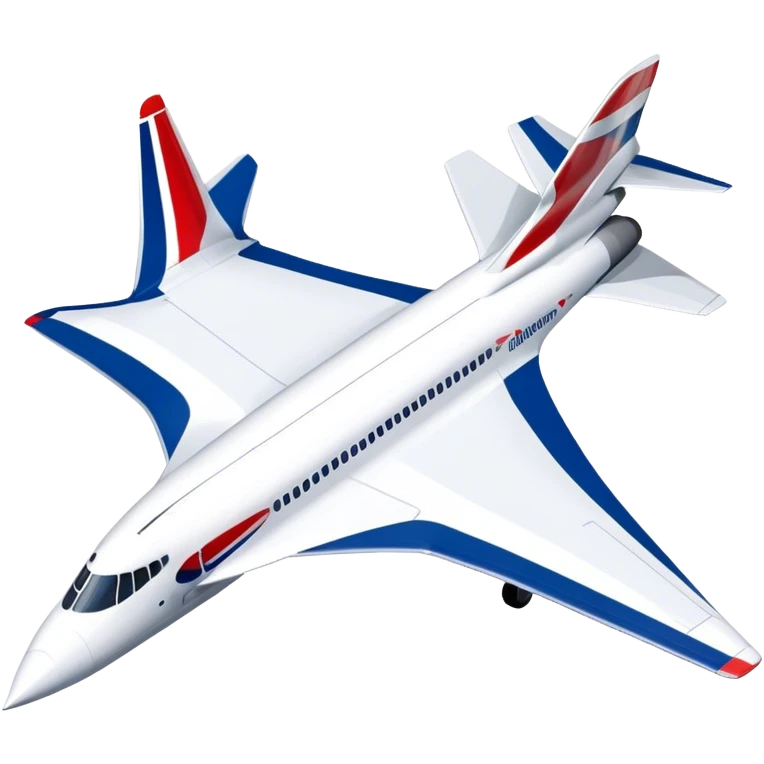Concorde - British Airways (Model Year: 2020) (Iconic colour: White with blue and red) emoji