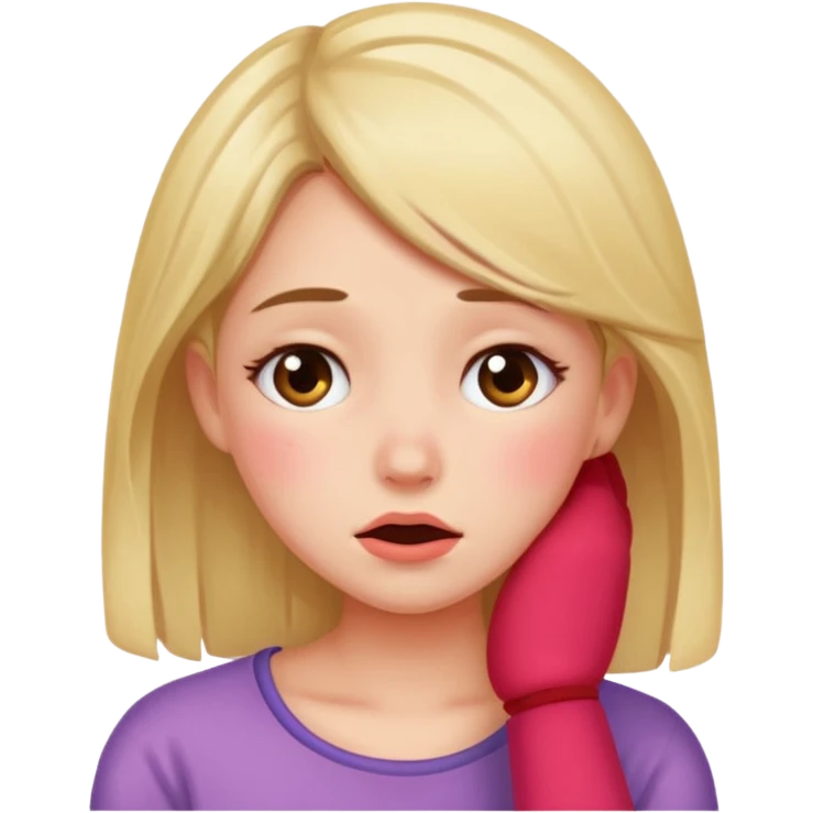 embarrassed girl emoji