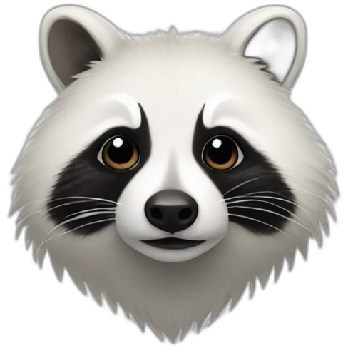 white racoon emoji