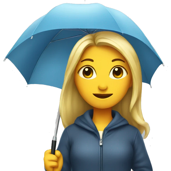 Girl with an umbrella emoji