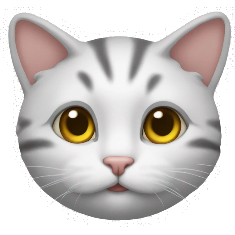 검정 하양 고양이 emoji