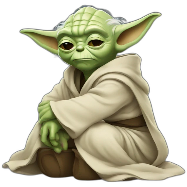 Yoda qui dort emoji