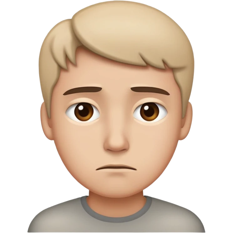 Expression of disappointment and disapproval but doesn’t want to show it emoji
