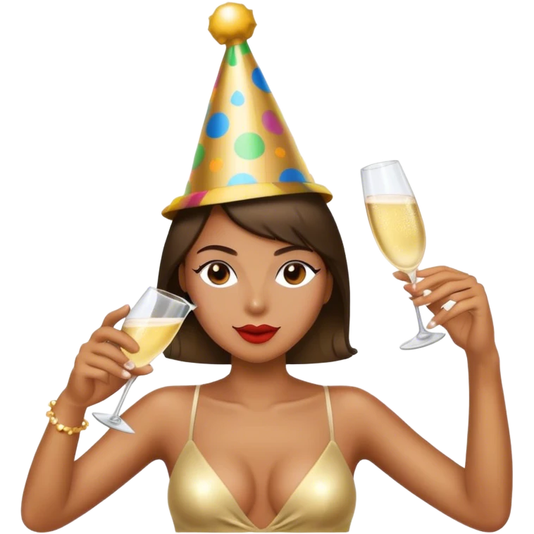 pink party poper emoji