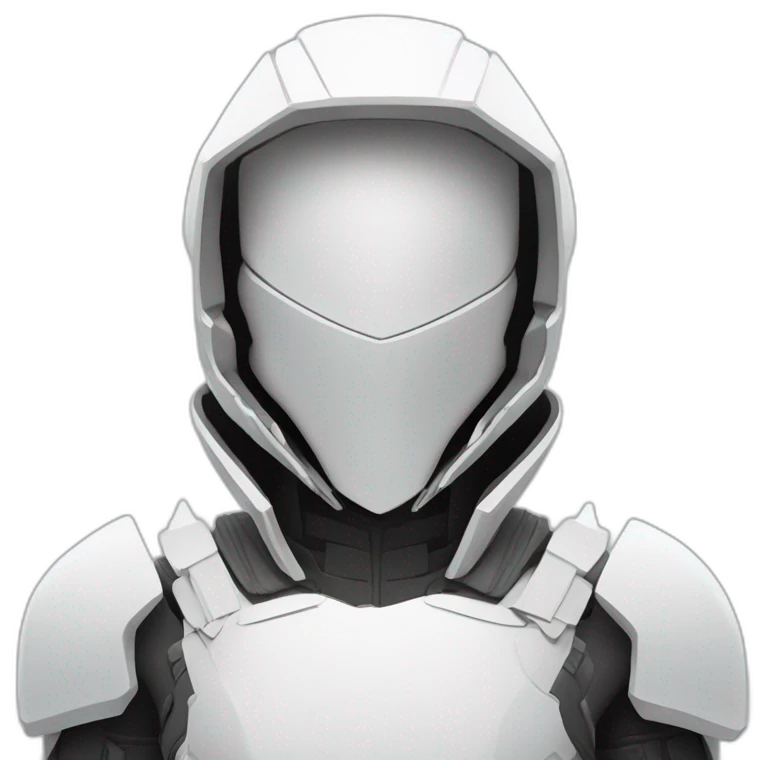 futuristic white Phantom squad Infiltration armored breastplate invisible effect emoji