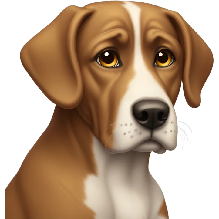 Sad dog emoji