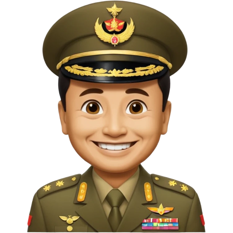 Thai military former dictator Prayut as emoji emoji