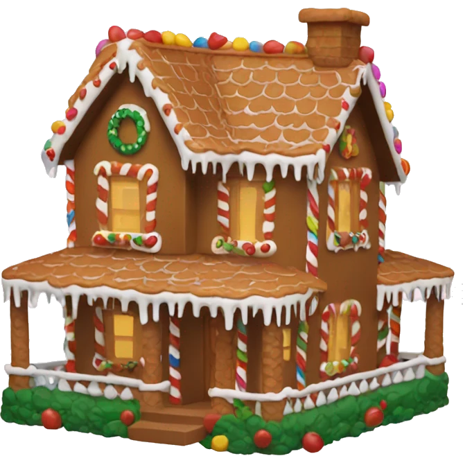 Ginger bread house emoji