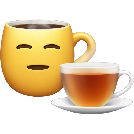 cup of tea and iphone emoji