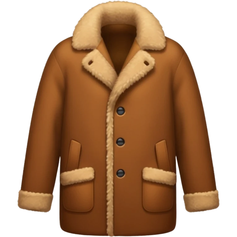 Brown fuzzy coat emoji