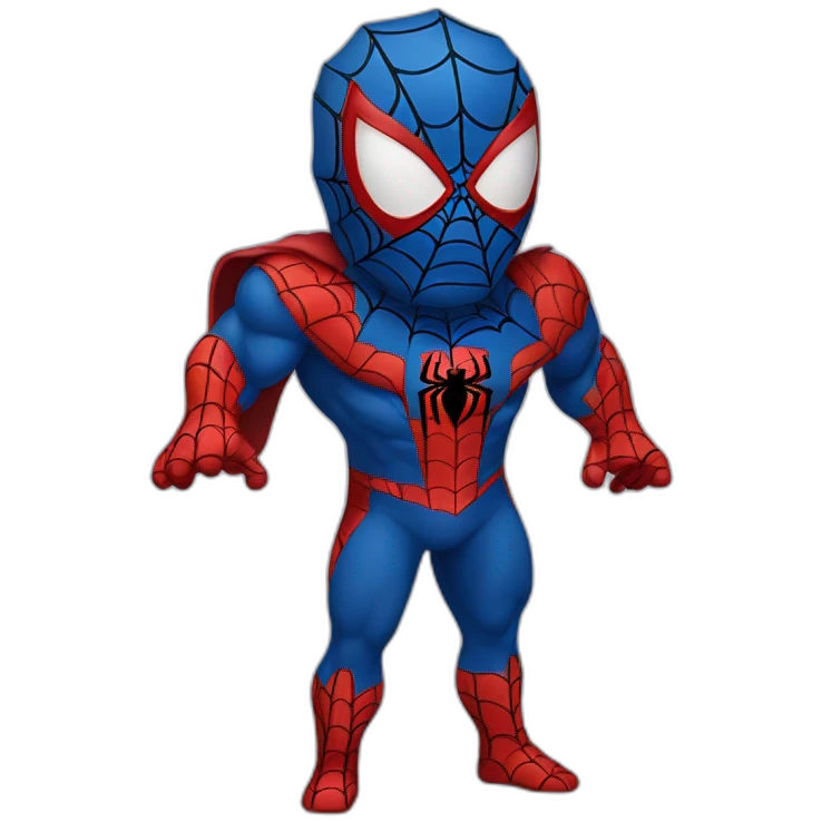 Spiderman in supermans clothes emoji