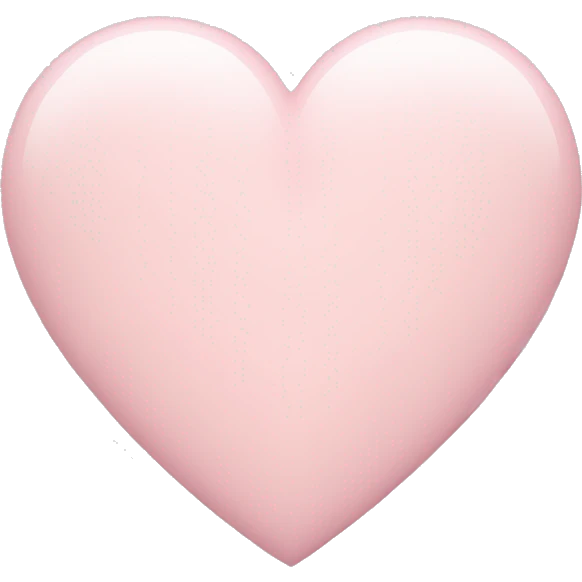 light pastel pink heart  emoji
