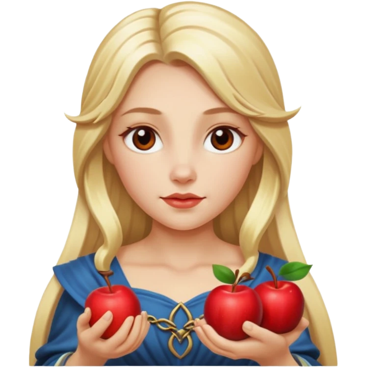 Norse goddess Idun, with apples emoji