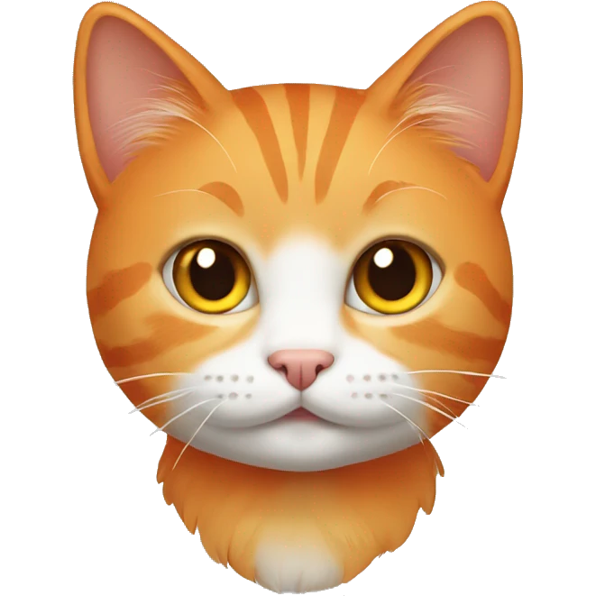 orange cat sitting emoji
