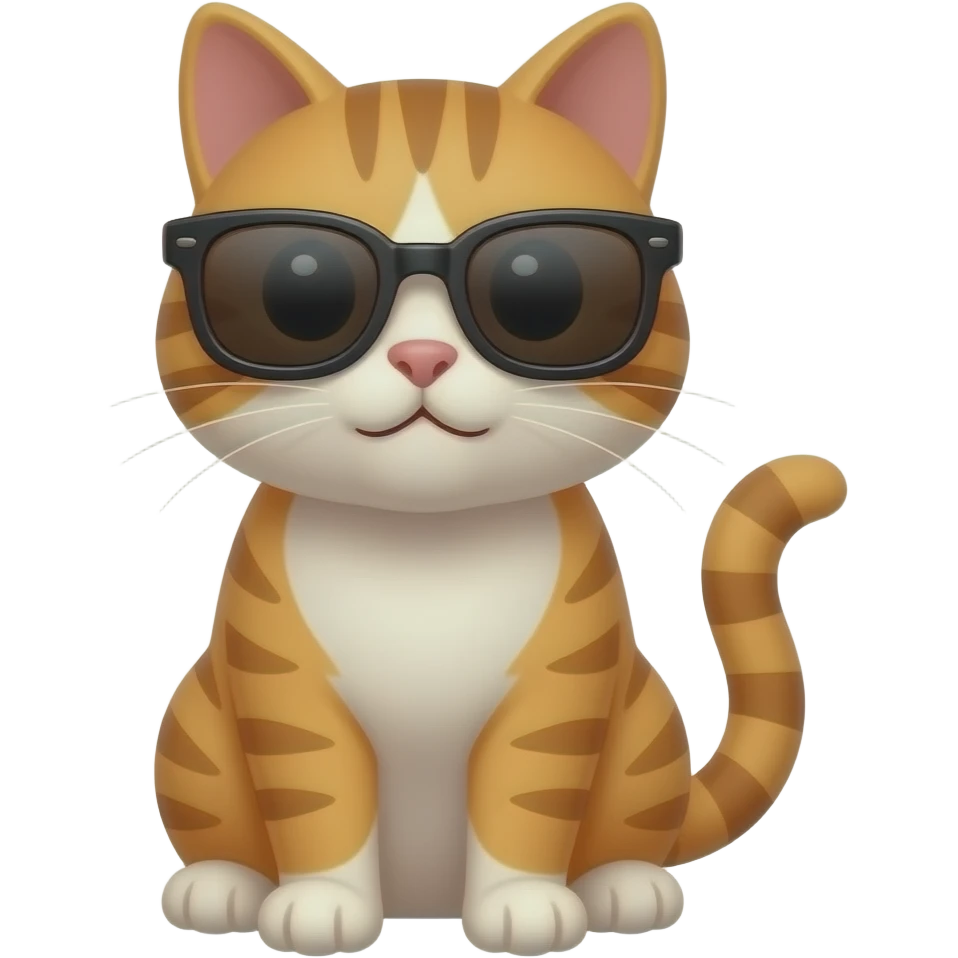Cat wearing sunglasses emoji