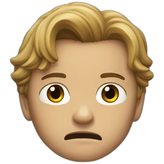 Leonardo de caprio crying emoji