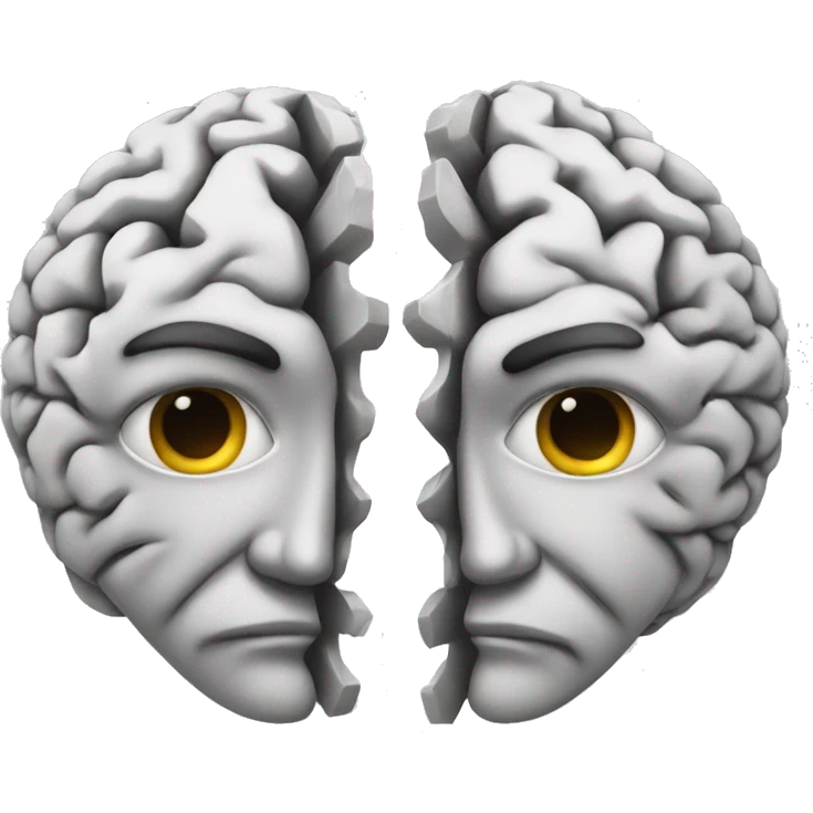 2 brain halves connected emoji