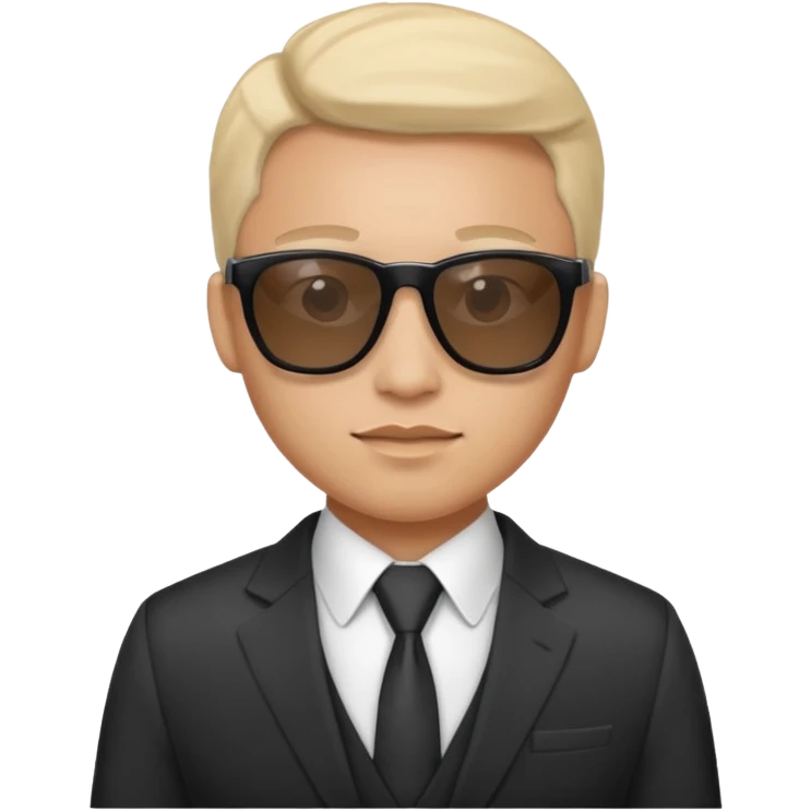 Office worker in a suit and wearing sunglasses emoji