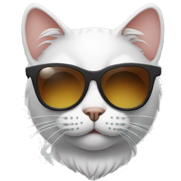 Cat with sunglasses emoji