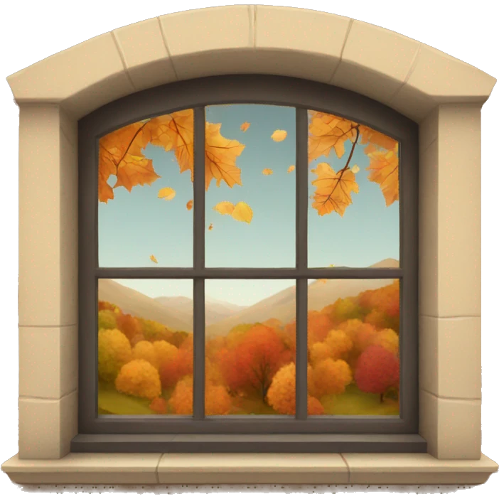 Autumn window emoji