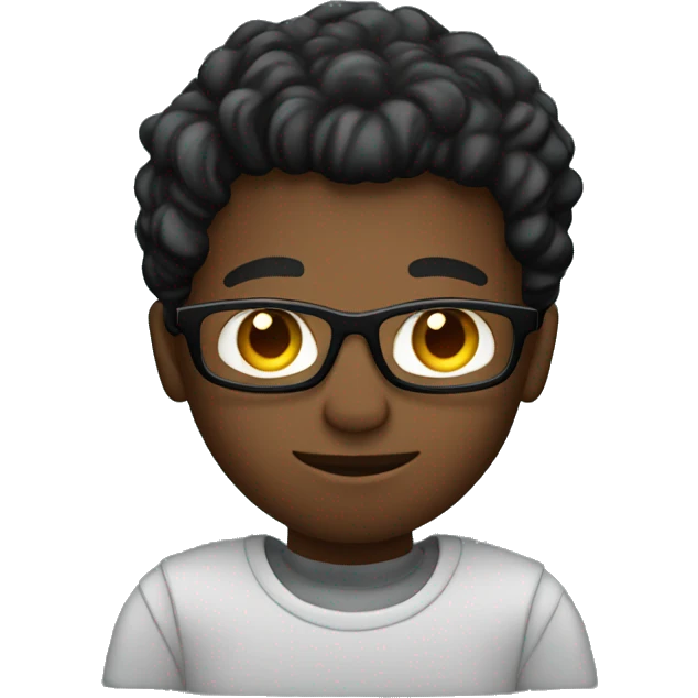 Black Developer with jumper coding on a computer emoji