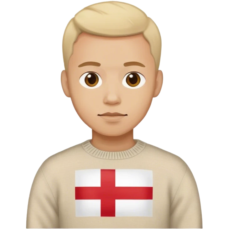 photorealistic man in the sweater with danish flag emoji