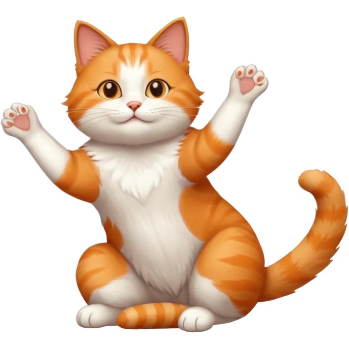 cat stretching emoji