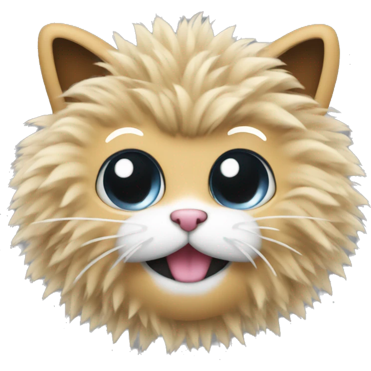 cat pom poms chee
 emoji
