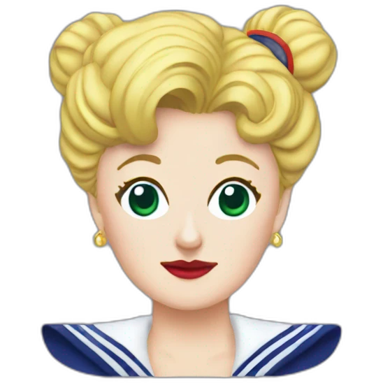 Jessica fletcher as sailor moon emoji