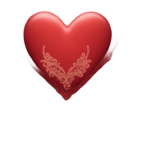 vintage valentine’s day card red emoji