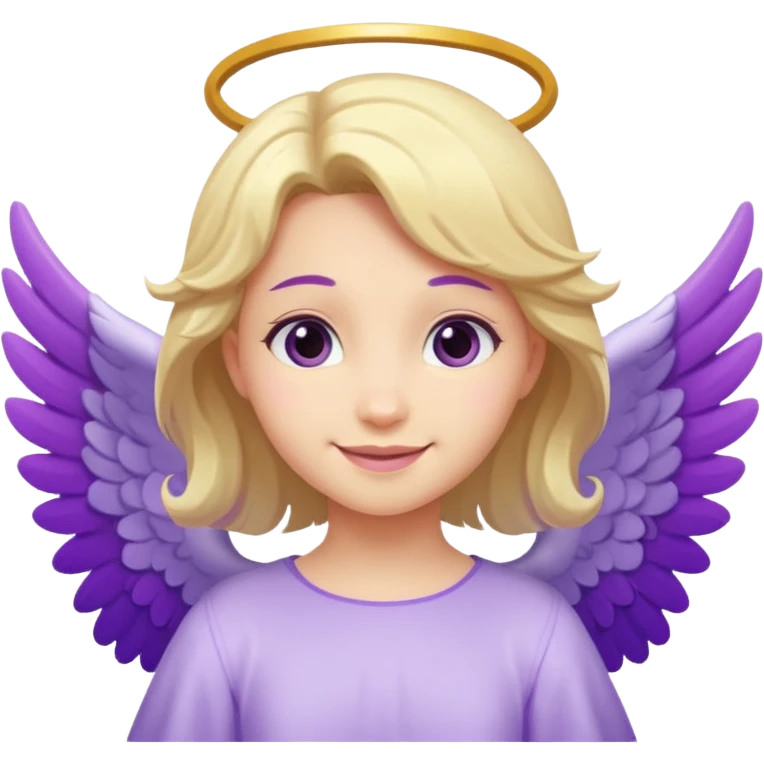 love cupid purple cute no human, an angel emoji