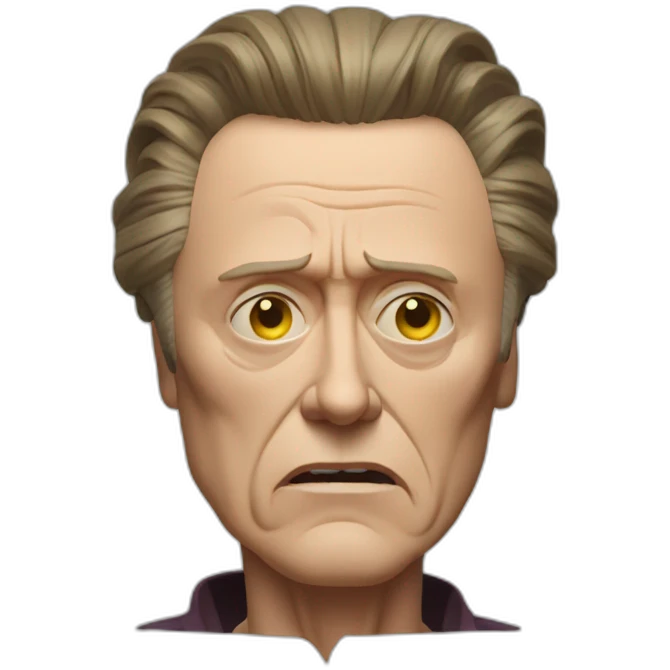 christopher walken scowling emoji