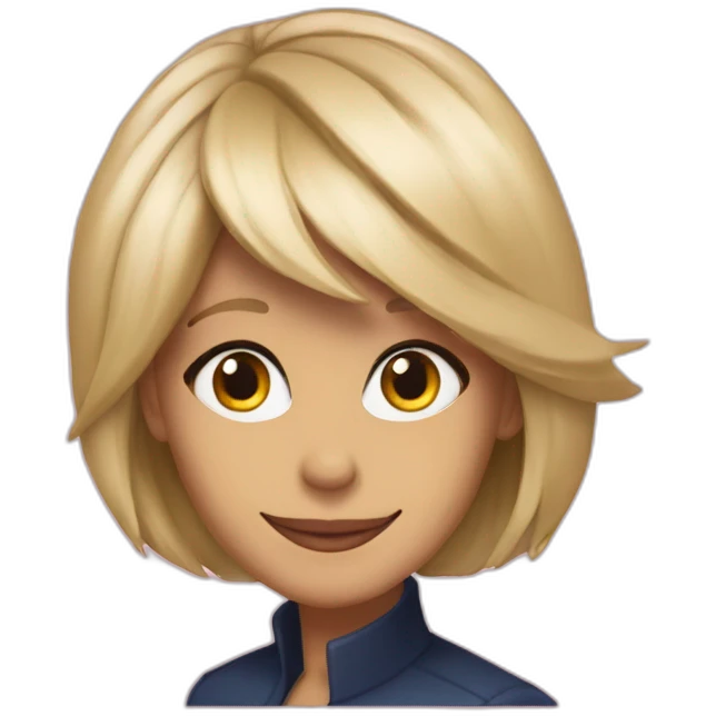 A heart on Brigitte macron  emoji