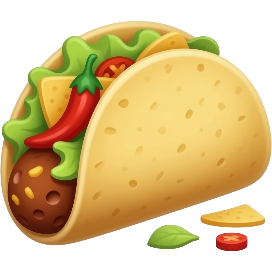 a spicy rolled tortia orange taki chip emoji emoji