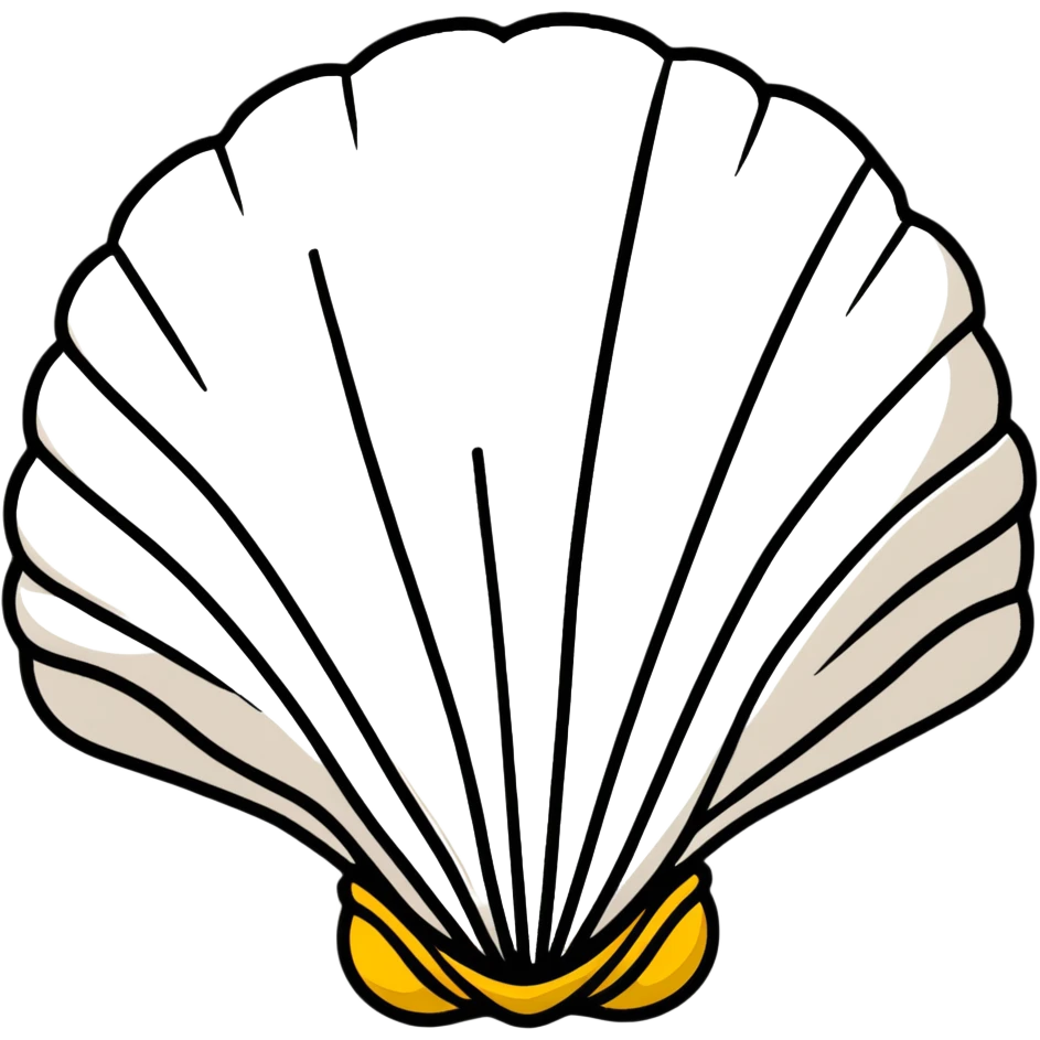St. James scallop shell Camino de Santiago emoji