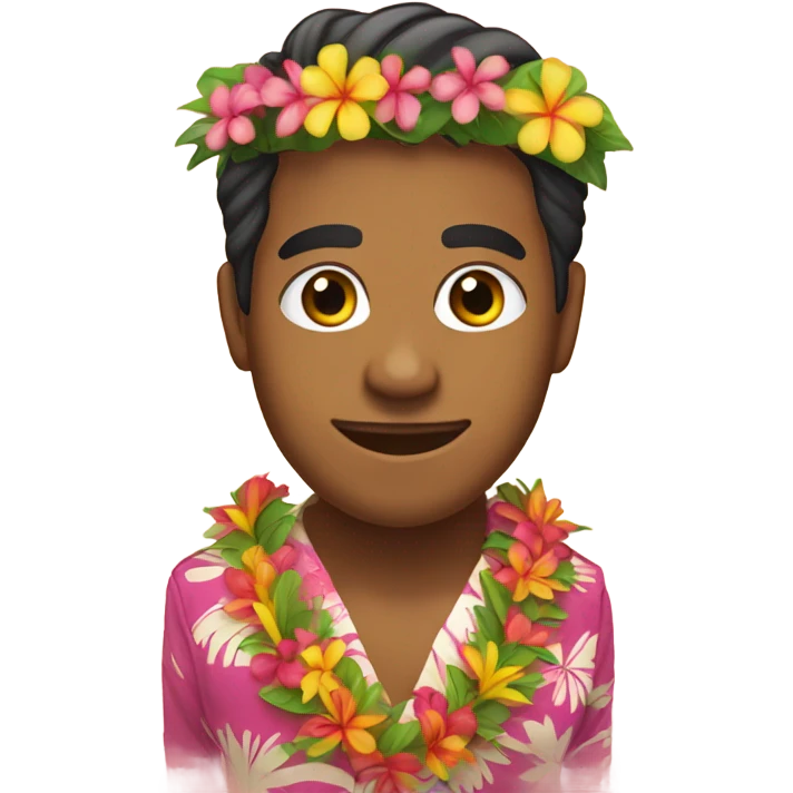 Hawaiian person emoji