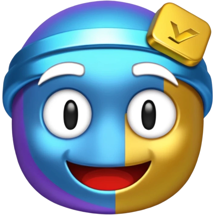 The roblox/discord version of the 🤑 emoji doing 67 emoji