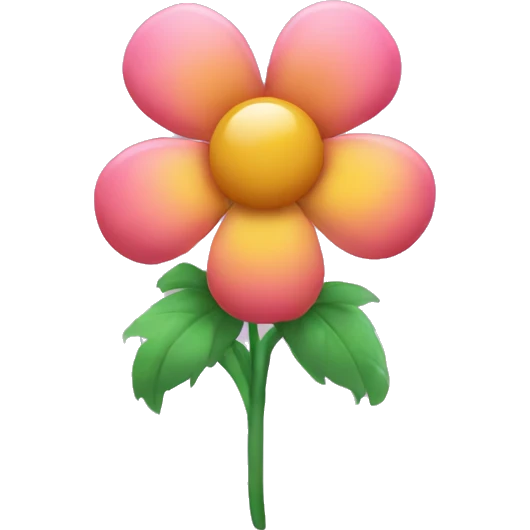Flowers wearing a bow emoji