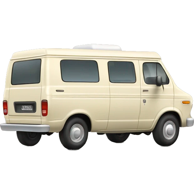 Ford Econoline Campervan in Cream emoji