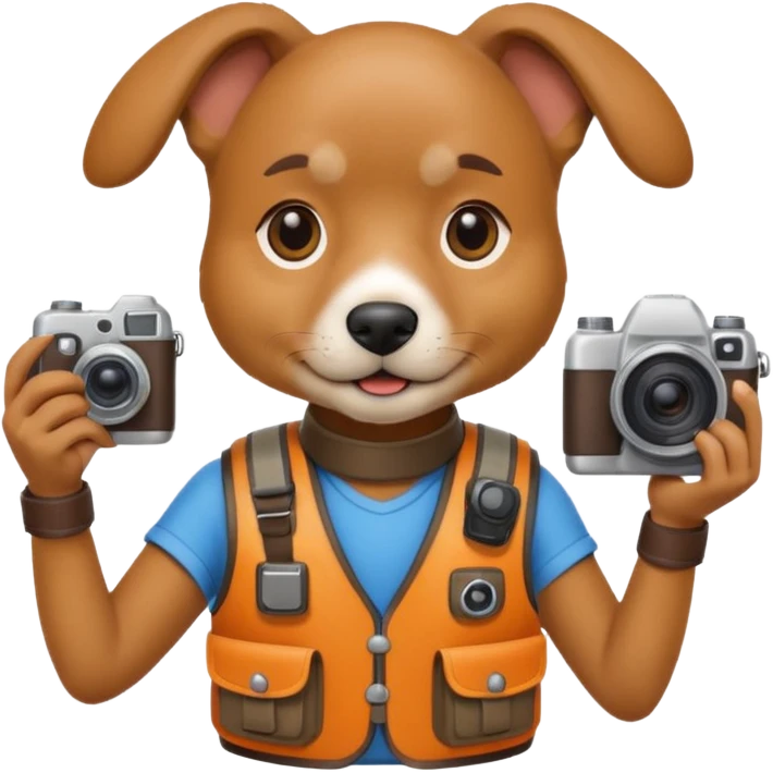 dog photographer emoji