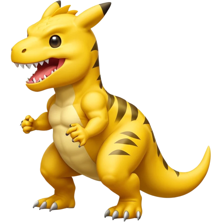Picachu GigaChad t-rex emoji