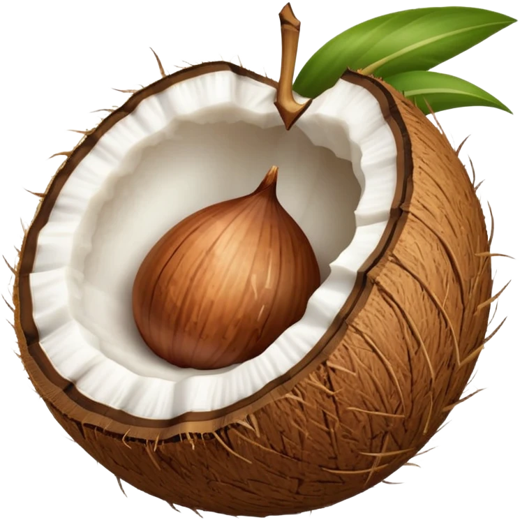 coconut with shall emoji