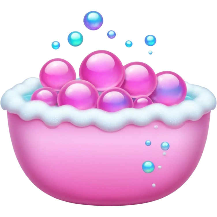 pinkbath  bubbles emoji