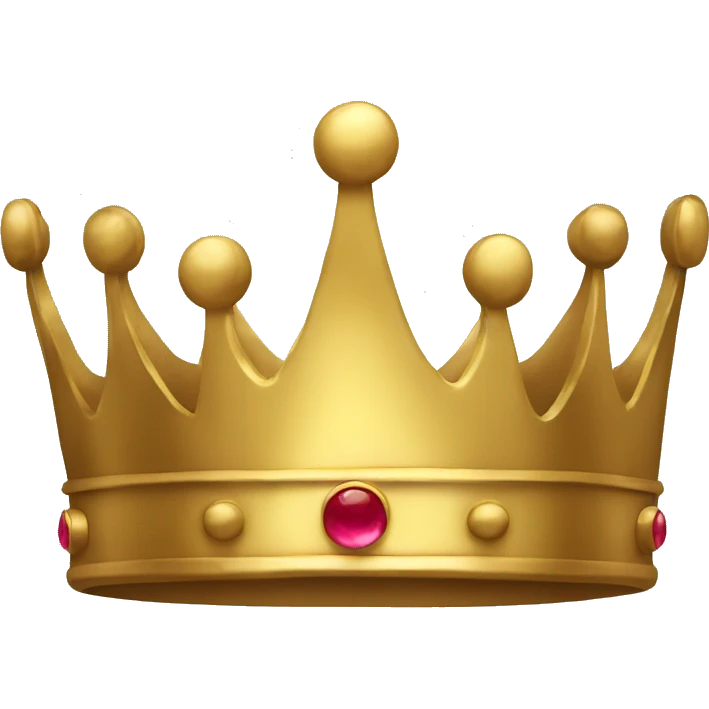 Simple gold crown with no jewels emoji