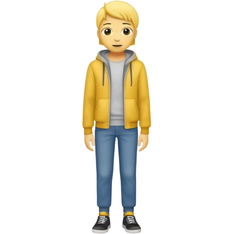 Star with a human full body yellow skin emoji