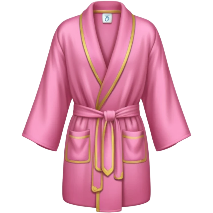 A pink robe de chambre emoji