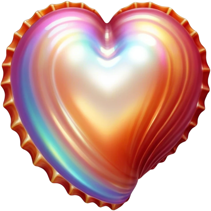 Sea shell with pearl and a heart emoji
