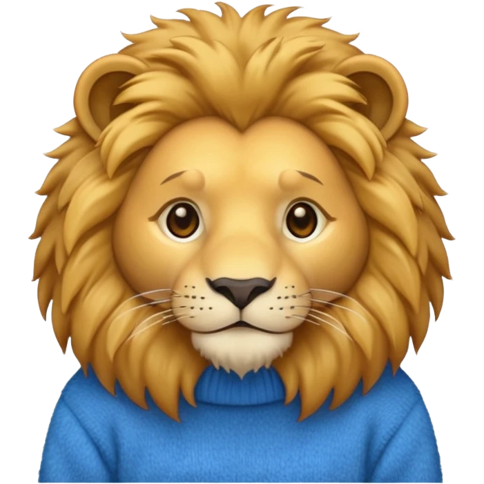 lion wearing  jumper emoji