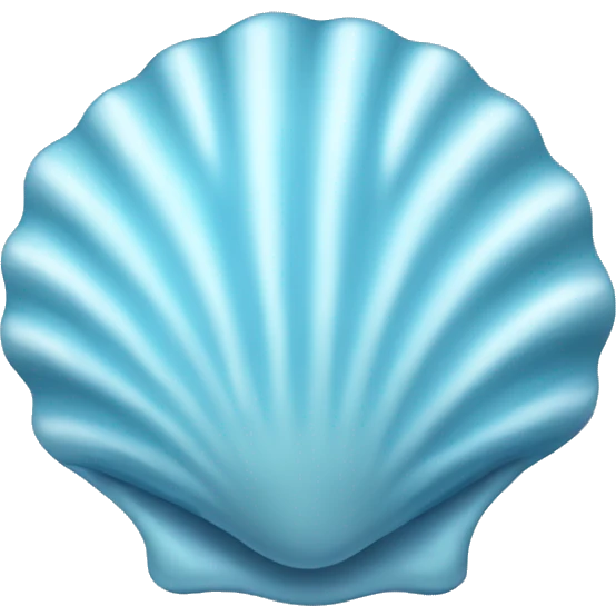 Light blue seashell emoji